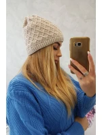 Fleecová čepice K204 béžová Fleecová čepice K204 béžová