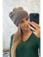 Dámská čepice Nastia K373 mocca Dámská čepice Nastia K373 mocca