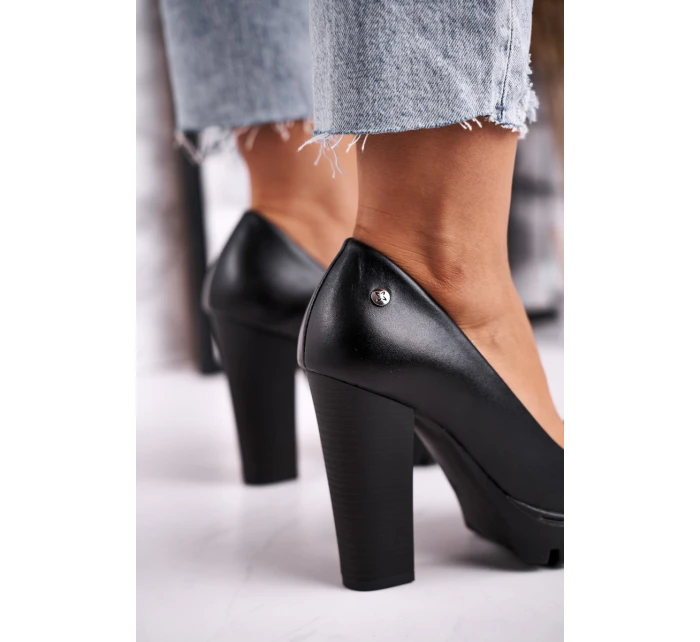 Lodičky Na Podpatku model 21541963 černé - Maciejka