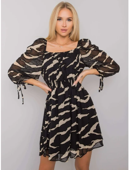 Šaty LC SK 22K 3040.19P černobílý