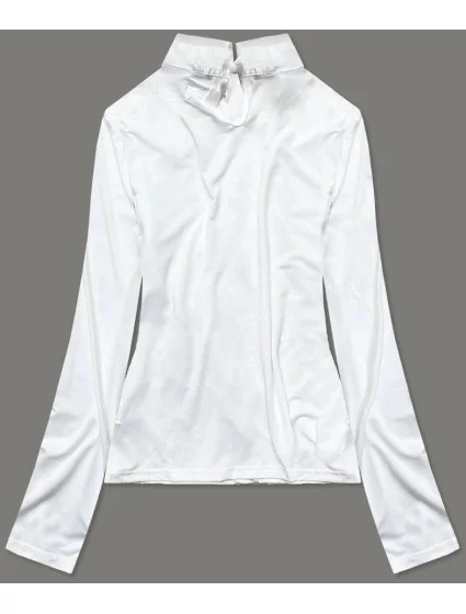 Elegantní halenka v barvě ecru s límečkem model 17825016 - LJR