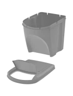 Odpadkové koše 25 l SORTIBOX SET 3 PACK OF GRAY STONE dětské