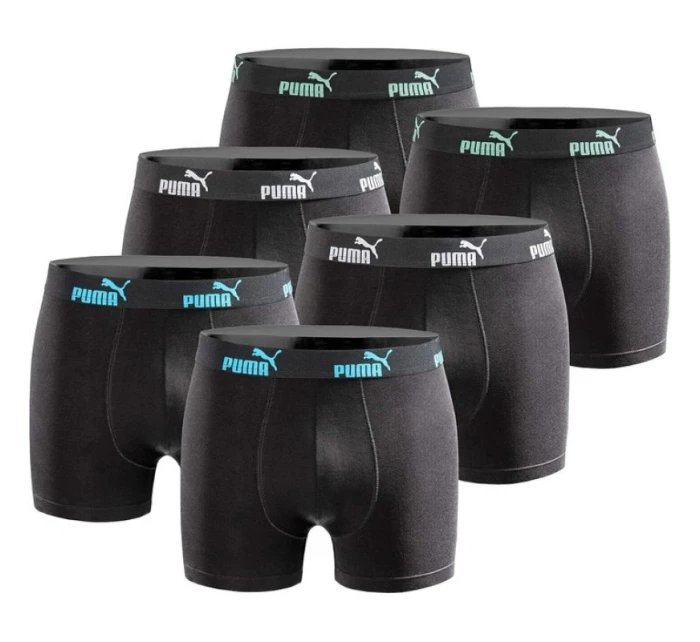 Pánské boxerky Puma 6-Pack černé z příjemné bavlny