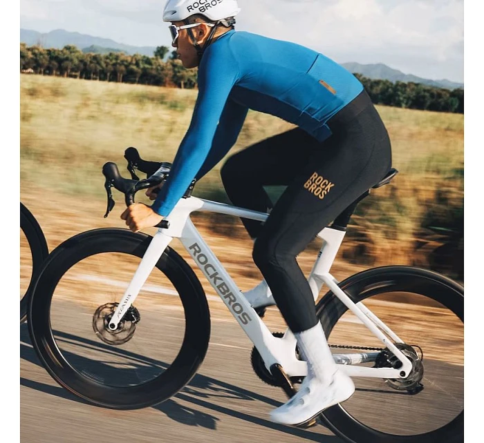 model 22114187 dlouhé fleecové cyklistické kalhoty se šlemi Velikost XXL černé - Rockbros