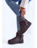 Dámské boty do sněhu Big Star model 21599759 šedé - Big Star Shoes