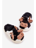 Dětské teplé pantofle s kožešinou Růžove model 21678046 - Boto