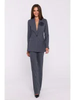 model 20502954 Květinové sako šedé - STYLOVE model 20502954 Květinové sako šedé - STYLOVE