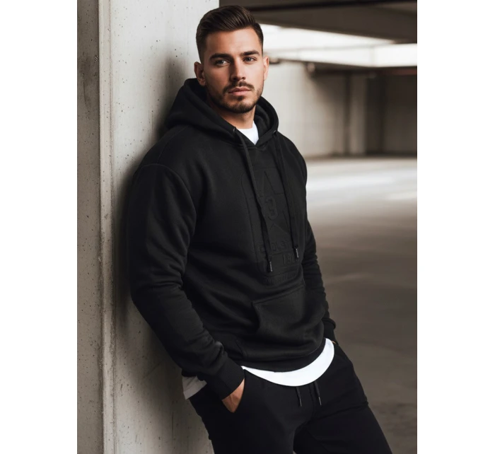 Pánská černá mikina model 21993108 - Dstreet Pánská černá mikina model 21993108 - Dstreet