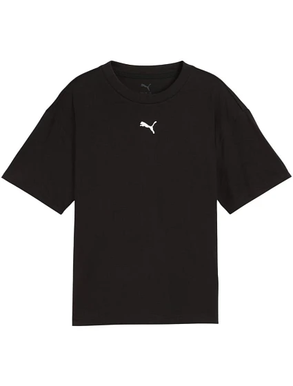 Dětské tričko Ess Cat Logo Boxy Tee, černé, 01 model 22300925 - Puma