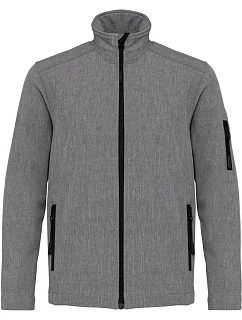 Kariban K 402 Dětská 3-vrstvá softshellová bunda 20.K402 marl grey