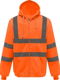 07 HiVis mikina s kapucí hi vis orange model 22501884 - Yoko
