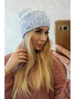 Dolores fleecová čepice K303 modrá+bílá+džíny