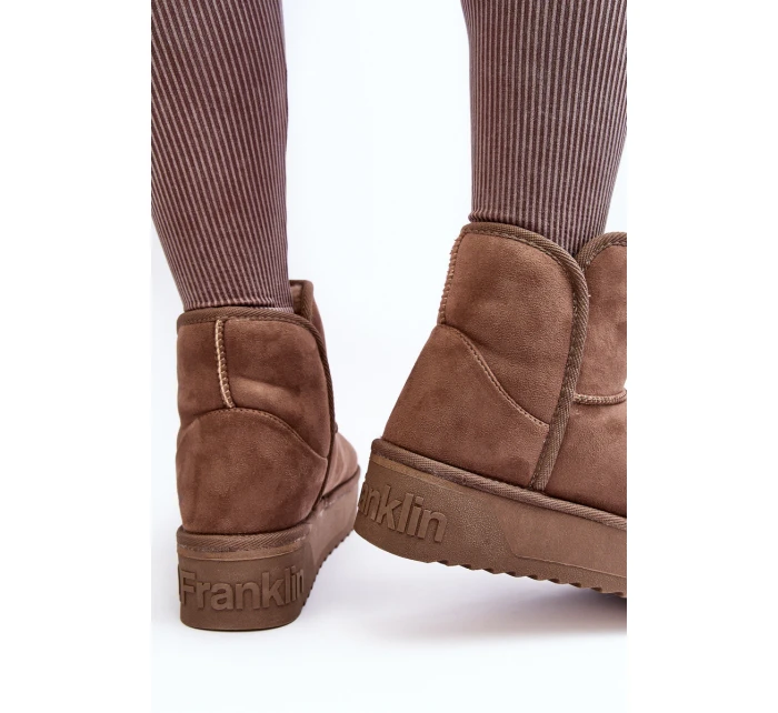 Veganské Sněhule Na Platformě D.Franklin DFSH371004 Tmavobežové