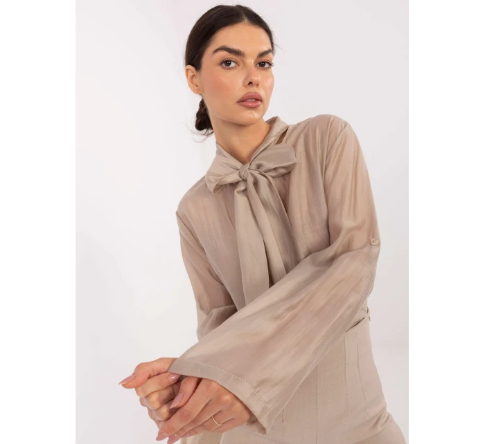 Koszula IT KS model 21795596 beżowy - FPrice Koszula IT KS model 21795596 beżowy - FPrice