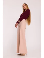 M875 Široké kalhoty - béžové