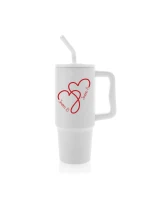 Termoska s barevným víčkem pro zamilované