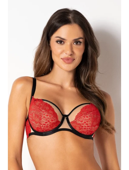 MĚKKÁ PODPRSENKA JULIA 19229 ČERVENÁ