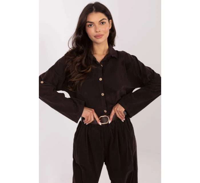 Košile s dlouhým rukávem  model 220827 Italy Moda