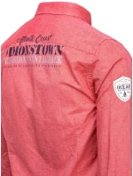 Pánská červená košile Dstreet model 21966585 - FashionStreet Pánská červená košile Dstreet model 21966585 - FashionStreet