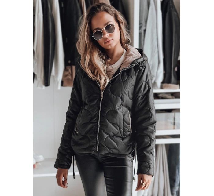 FashionStreet dámská černá bunda TY4240