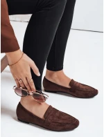 Dámské semišové hnědé mokasíny Dstreet model 21993229 - FashionStreet
