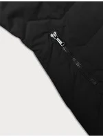 Černá dámská bunda s kapucí model 21247064 - J.STYLE Černá dámská bunda s kapucí model 21247064 - J.STYLE