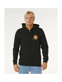Pánská mikina RIP CURL Wettie Passage Icon Zip Thru, černá