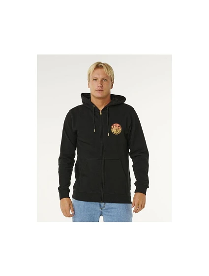 Pánská mikina RIP CURL Wettie Passage Icon Zip Thru, černá