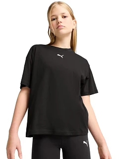 Dětské tričko Ess Cat Logo Boxy Tee, černé, 01 model 22300925 - Puma