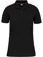 271 Dámské pracovní piqué polo "DaytoDay" model 22423865 black/red - WK 271 Dámské pracovní piqué polo "DaytoDay" model 22423865 black/red - WK
