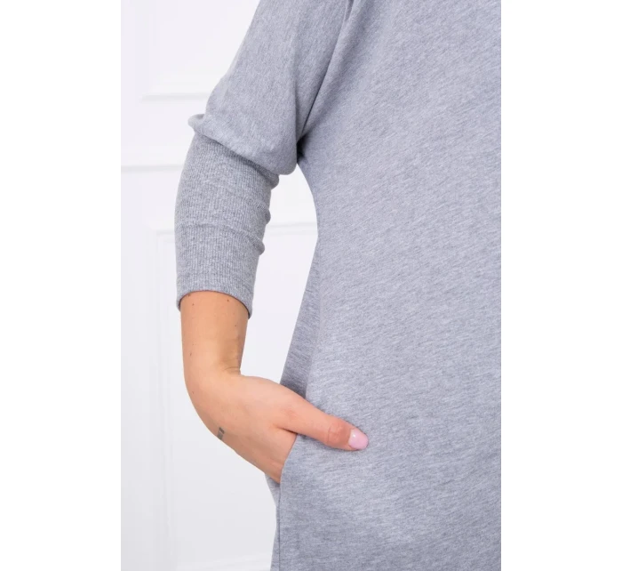 Oversize halenka šedá