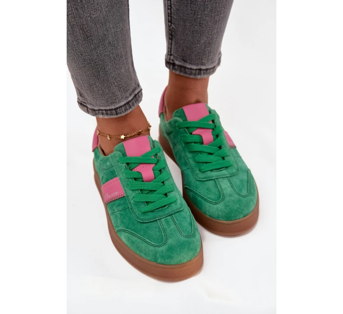 Semišové dámské tenisky Vinceza 79576 zelené Semišové dámské tenisky Vinceza 79576 zelené