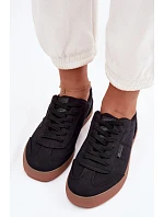 Dámské tenisky z materiálu Big Star TT274356 Černé