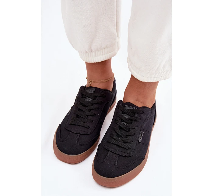 Dámské tenisky z materiálu Big Star TT274356 Černé