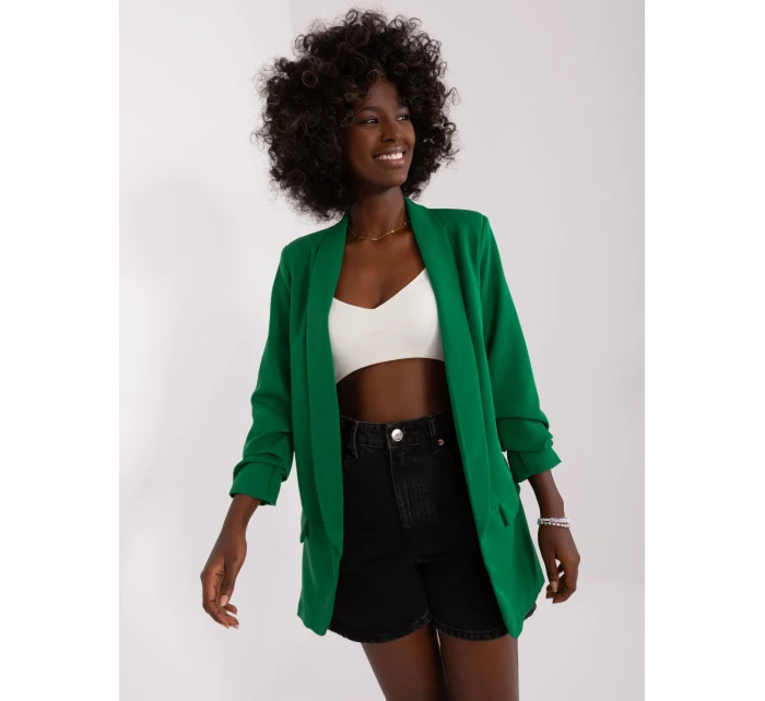 DHJ MA 7684 bunda.15P tmavě zelená