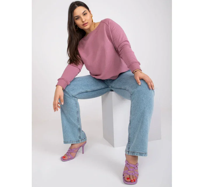 Mikina RV BL 6326.02X tmavě růžová