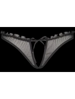 Tanga Plus Size V-8758 černá - Axami