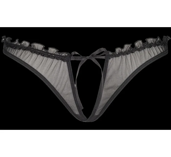 Tanga Plus Size V-8758 černá - Axami