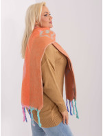 Oranžový dámský zimní šátek