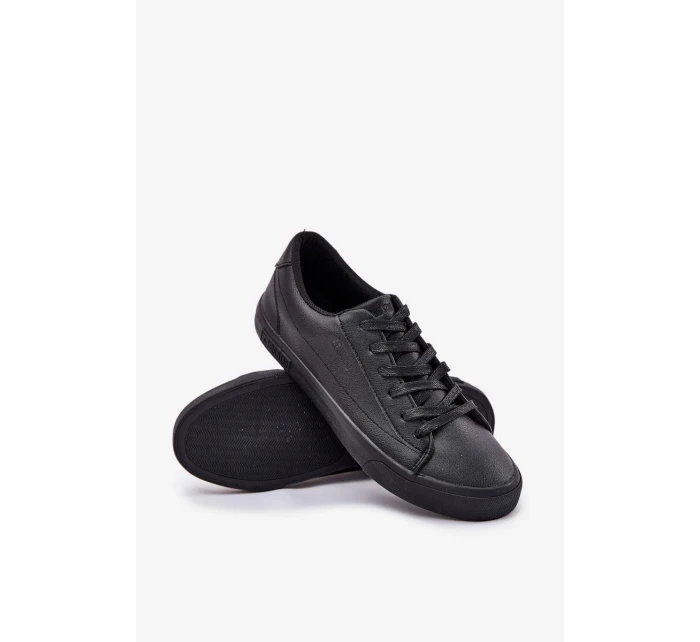 Pánské nízké tenisky z ECO kůže Big Star – černé Pánské nízké tenisky z ECO kůže Big Star – černé