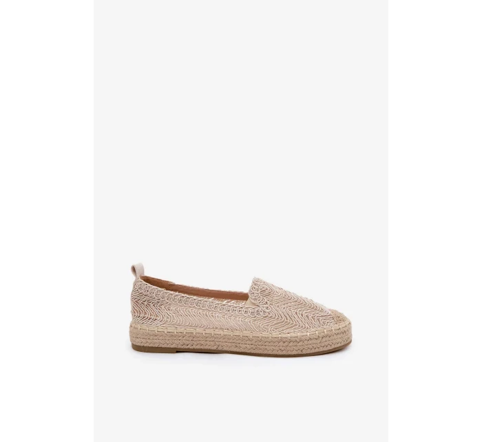Dámské espadrilly na platformě Vinceza – béžové Dámské espadrilly na platformě Vinceza – béžové
