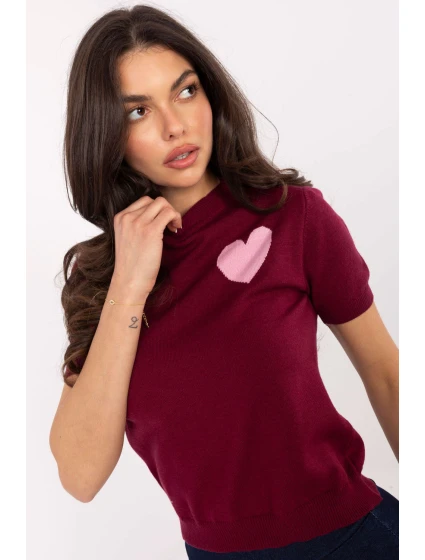 Svetr s krátkým rukávem model 219594 Factory Price Svetr s krátkým rukávem model 219594 Factory Price