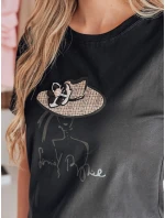 Dámské tričko s potiskem WOMANPOW černé FashionStreet RY2807 Dámské tričko s potiskem WOMANPOW černé FashionStreet RY2807