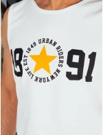 Pánská košile bez rukávů bílá FashionStreet RX5651