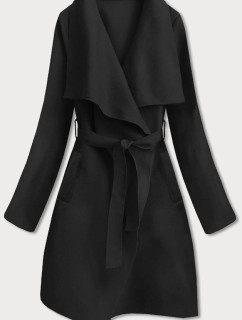 Černý dámský kabát model 17064052 - MADE IN ITALY