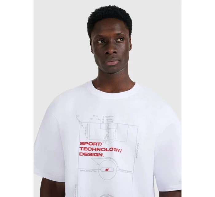 Pánské tričko oversize s potiskem model 21816911 - 4F Pánské tričko oversize s potiskem model 21816911 - 4F