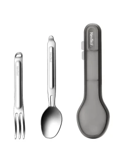 Titanový cestovní příbor - lžíce + vidlička - NexTool NE20133