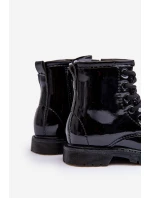 Dětské Boty Lakovane Se Zipem Černá Tibbie Dětské Boty Lakovane Se Zipem Černá Tibbie