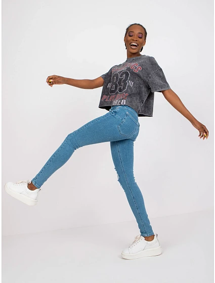 Spodnie jeans RO SP PNT 2307.41X niebieski Spodnie jeans RO SP PNT 2307.41X niebieski