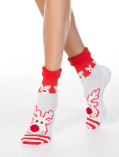 CONTE Ponožky 444 Bílo-červená